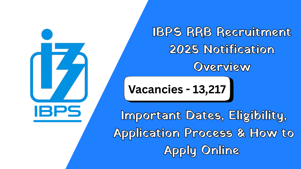 Check IBPS RRB Recruitment 2025 details: 13,217 vacancies