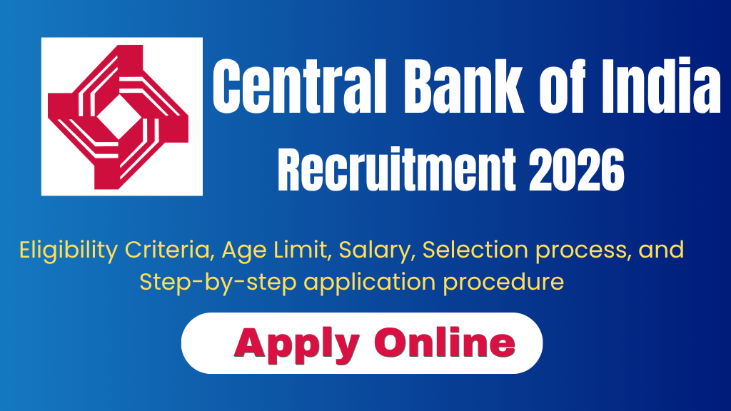 Central Bank of India Recruitment 2026 Complete Vacancy Details | Central Bank of India 2026 Vacancy out