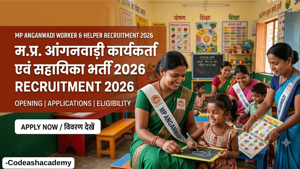 MP Anganwadi Worker & Helper Recruitment 2026 with 2,548 vacancies