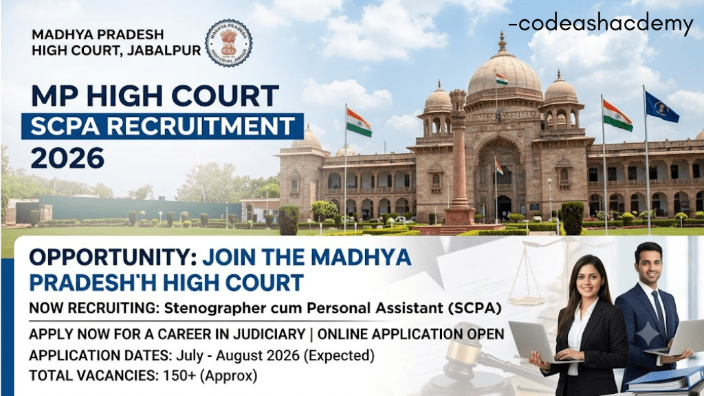 MP High Court SCPA Recruitment 2026 | MP High Court vacancy 2026