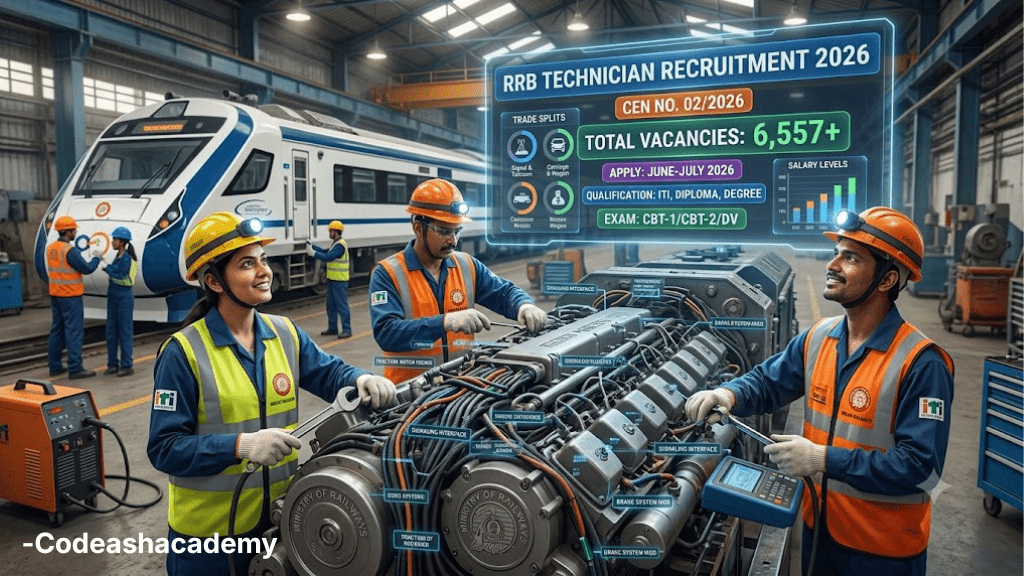 RRB Technician Vacancy 2026: Apply Online for 6,557 Posts, Syllabus, and Strategy
