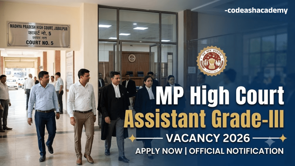 MP High Court Assistant Grade-III Vacancy 2026 | MP High Court vacancy 2026