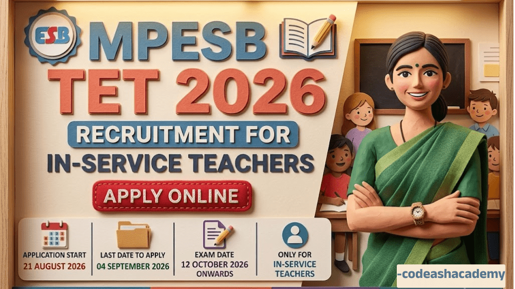 Eligibility Criteria for MPESB TET 2026 Recruitment | MPESB TET 2026 Vacancy