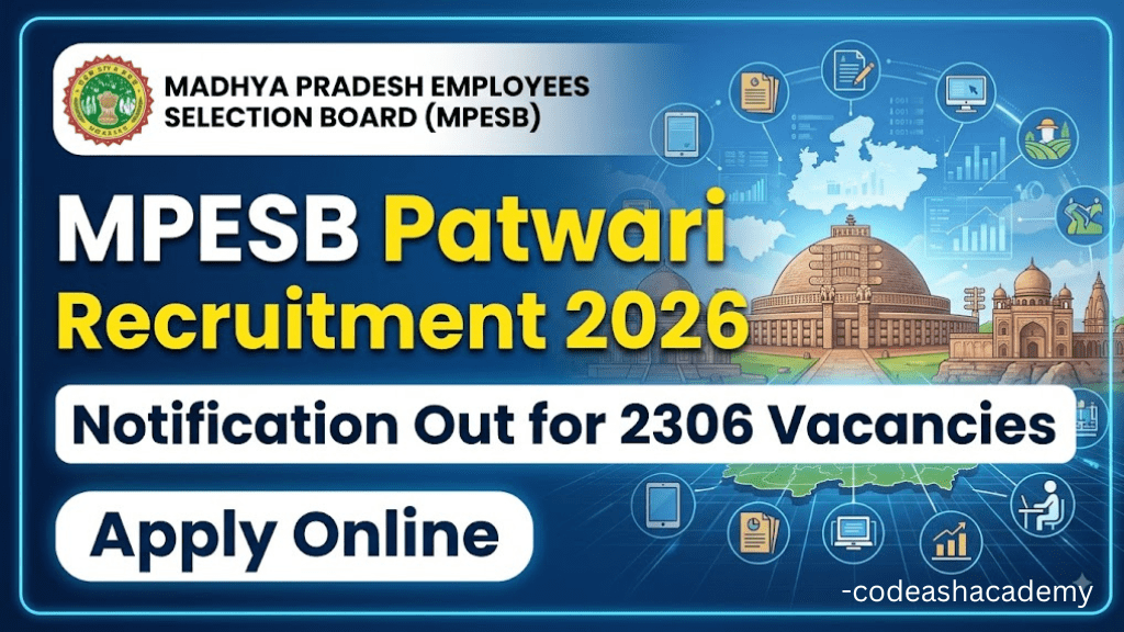MPESB Patwari Recruitment 2026: Notification Out for 2306 Vacancies