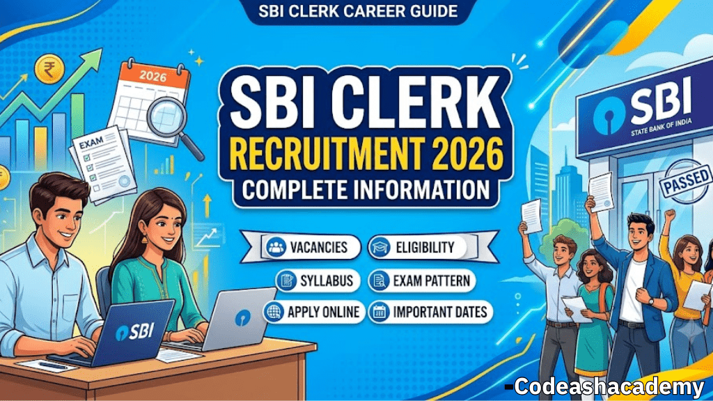 SBI Clerk Recruitment 2026 Complete information | SBI Cleck 2026 vacancy
