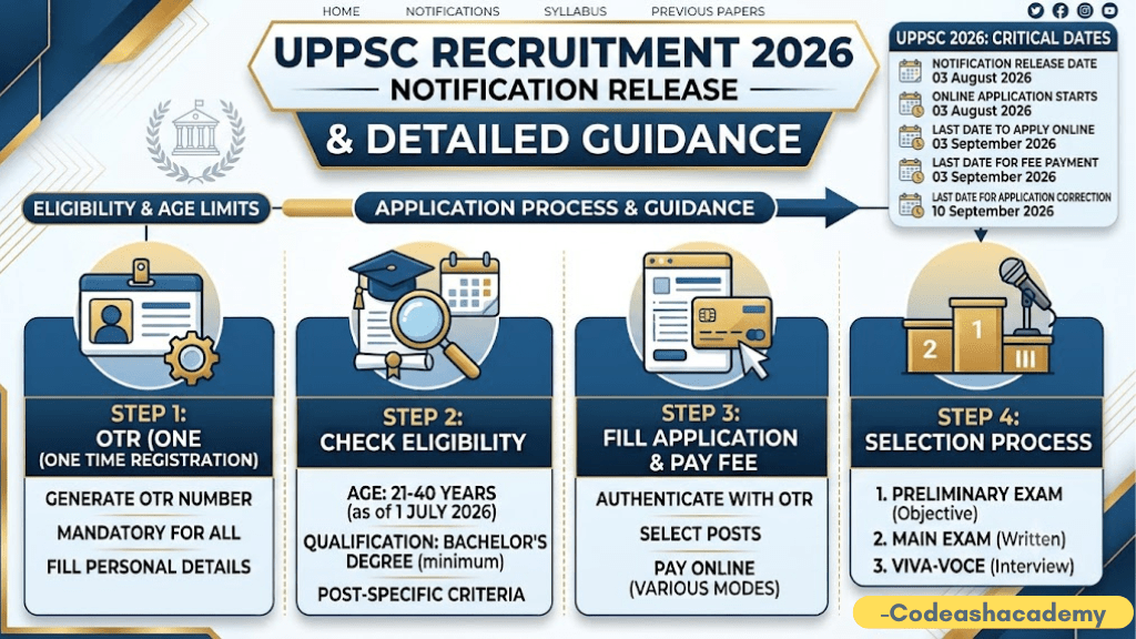 UPPSC Recruitment 2026 Notification release complete guidance  