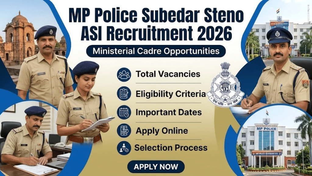 Important details of the MP Police Subedar Steno ASI Recruitment 2026
