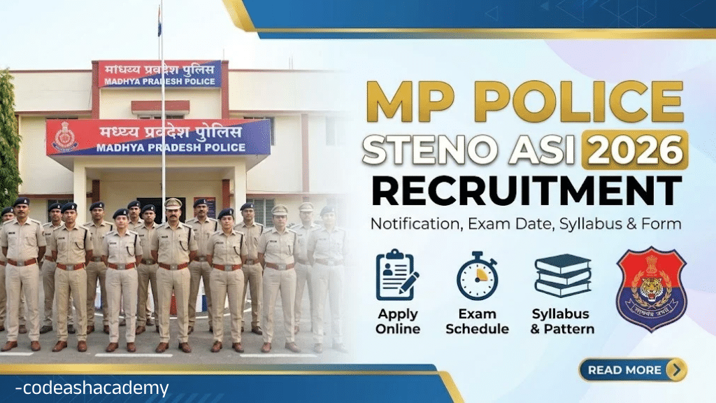 MP Police Subedar Steno ASI 2026 Recruitment | MP Police Subedar Steno ASI 2026 Vacancy