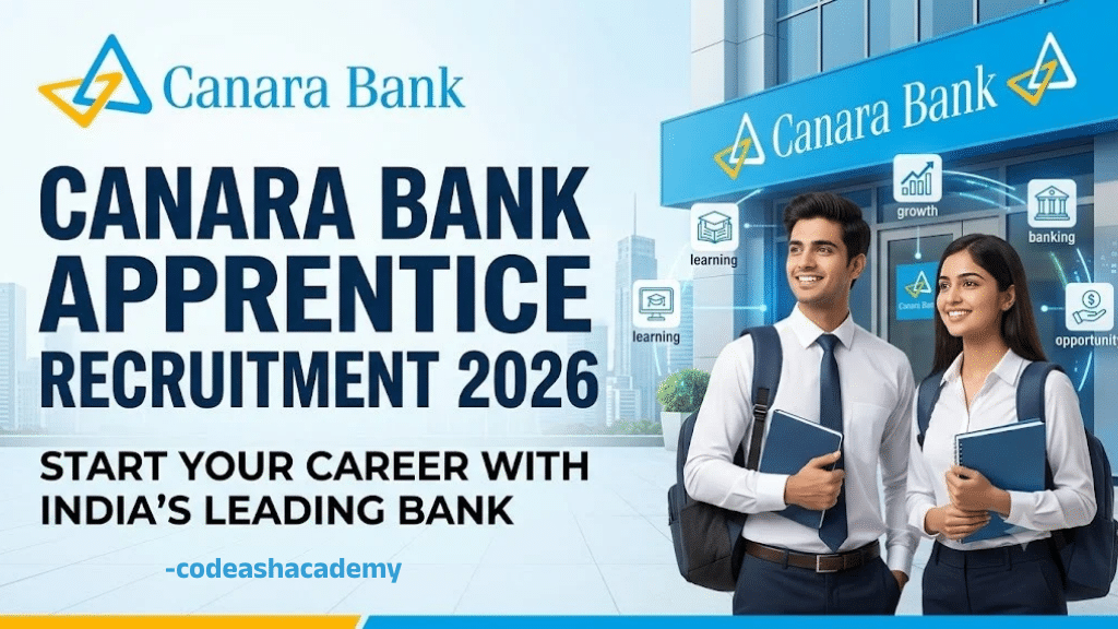 Canara Bank Apprentice 2026 Recruitment | Canara Bank Vacancy 2026 complete details