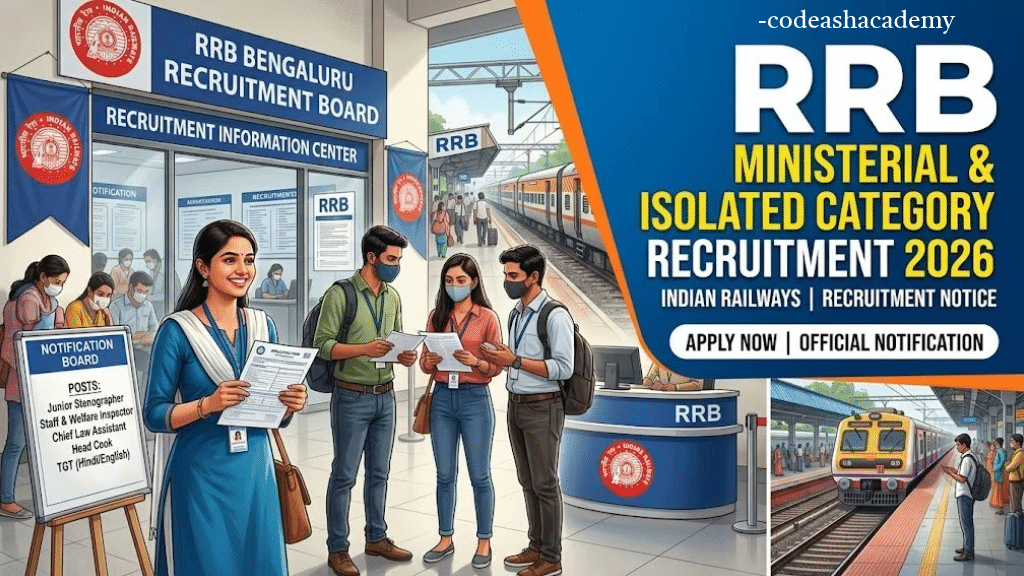 RRB Ministerial & Isolated Category Recruitment 2026 – Junior Translator Exam Schedule