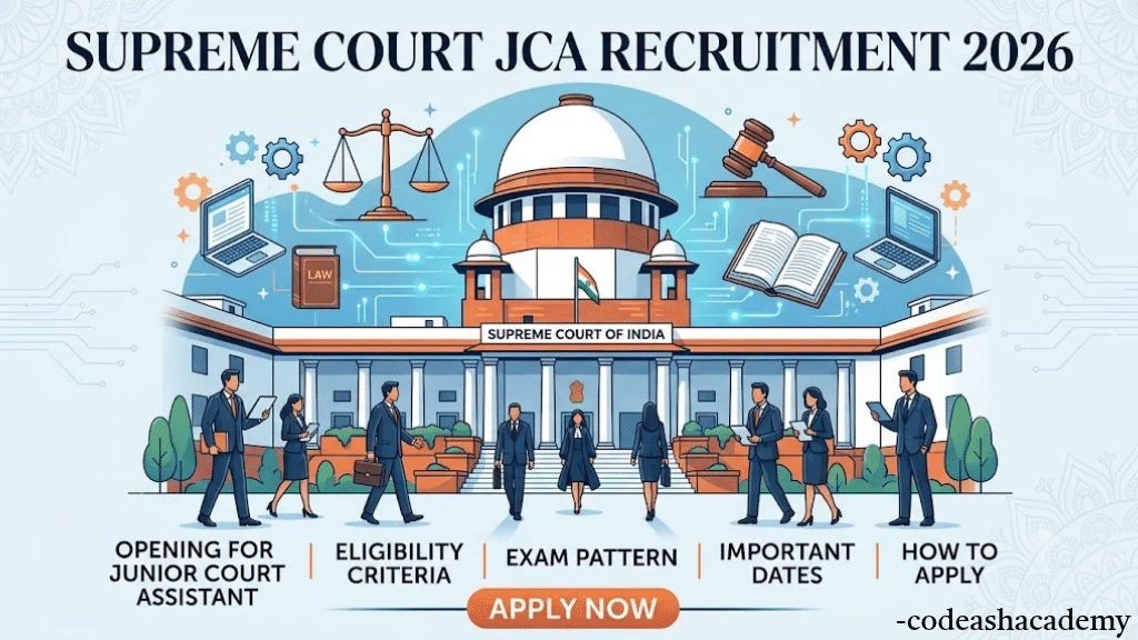 Supreme Court JCA Recruitment 2026 - Full Details about this vacancy