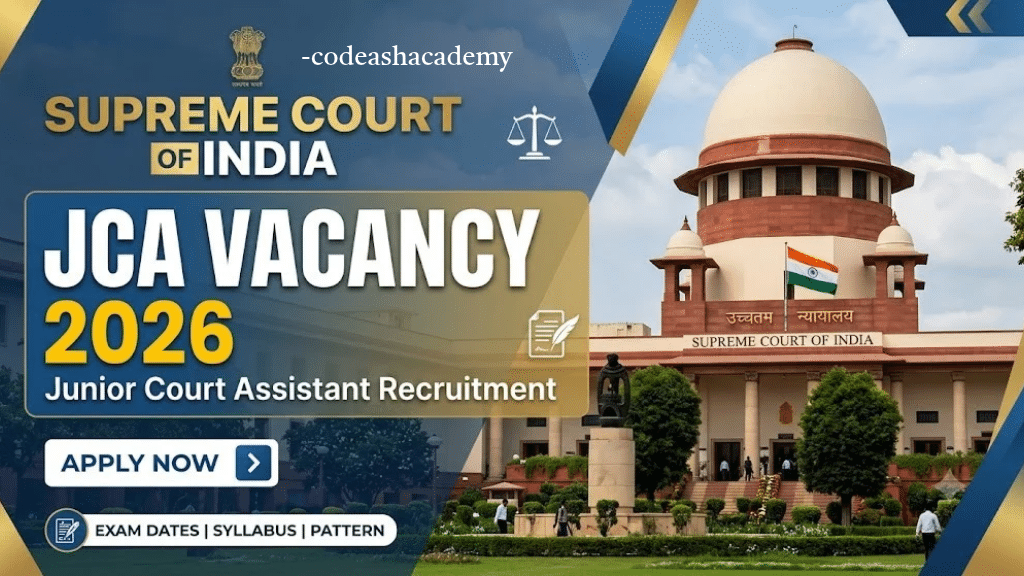 Supreme Court JCA Vacancy 2026 Complete Information | Supreme Court JCA Eligibility Criteria 2026